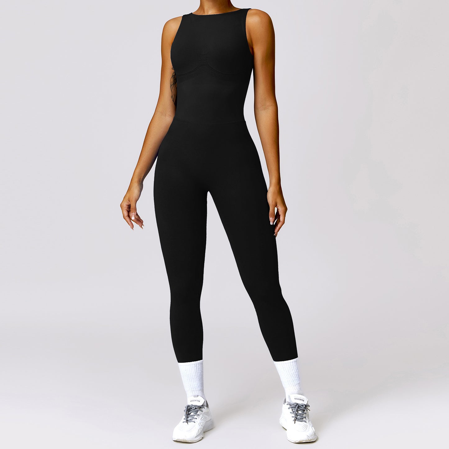 Seamless Hip-Lifting Fitness Jumpsuit