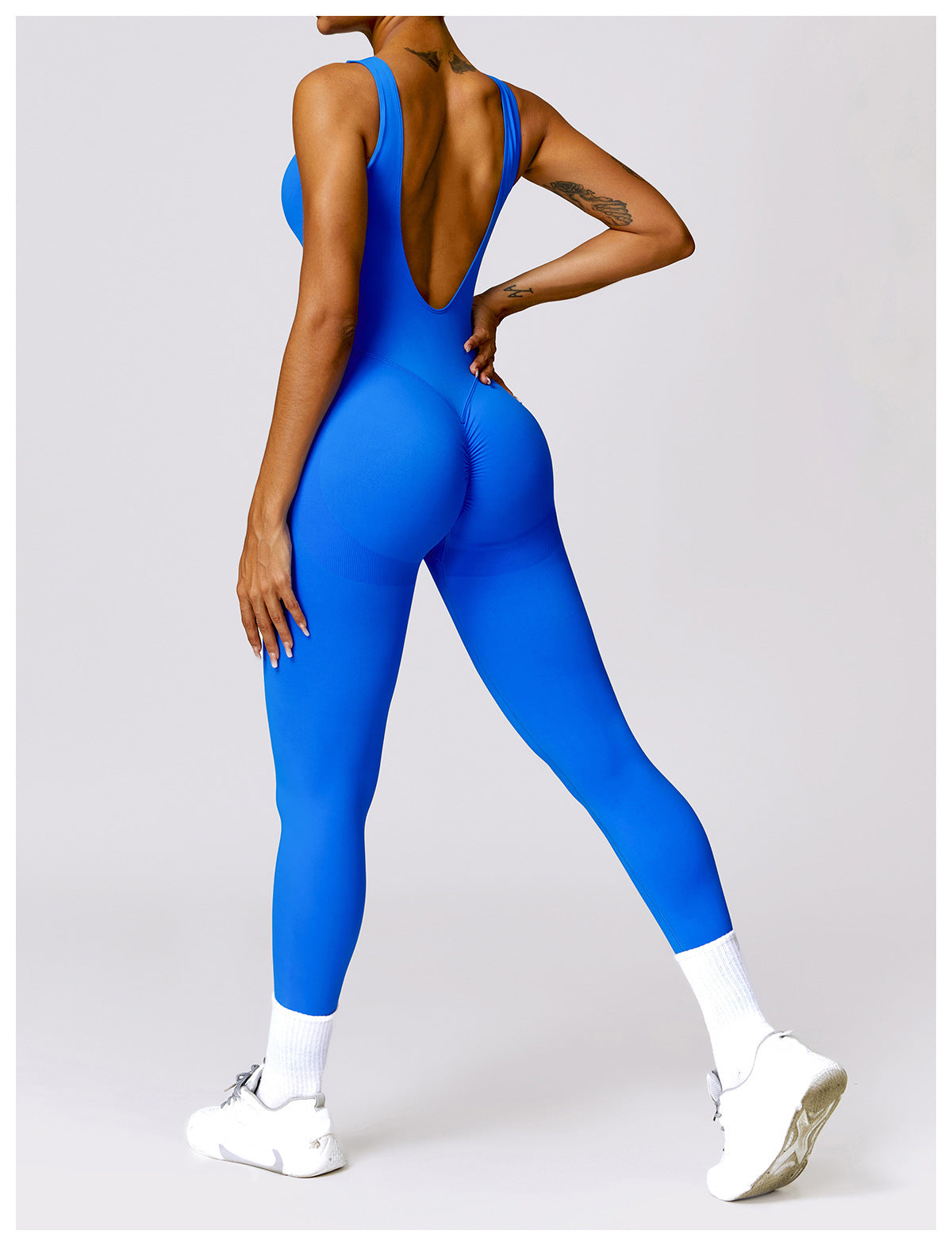 Seamless Hip-Lifting Fitness Jumpsuit